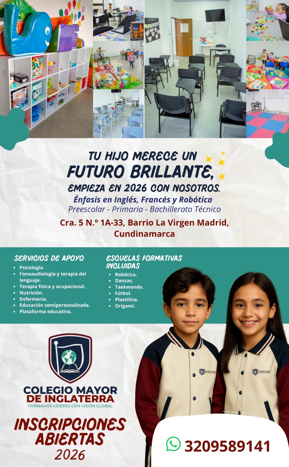 Portafolio digital 2026 del Colegio Mayor de Inglaterra